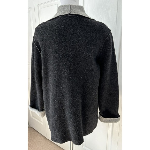 Jones New York Women’s Wool Blend Coatigan Blazer Gray Lightweight Jacket Size S - Picture 3 of 6